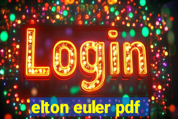elton euler pdf